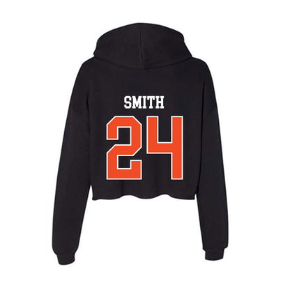 Campbell - NCAA Women's Basketball : peris smith - Women's Crop Fleece Hoodie-1