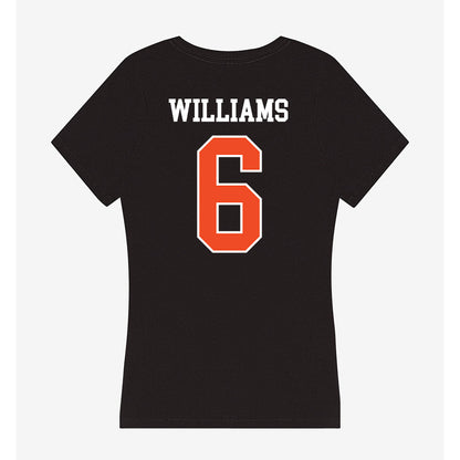 Campbell - NCAA Football : Kareem Williams - Women's V-Neck T-Shirt-1