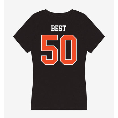 Campbell - NCAA Football : Jadon Best - Women's V-Neck T-Shirt-1