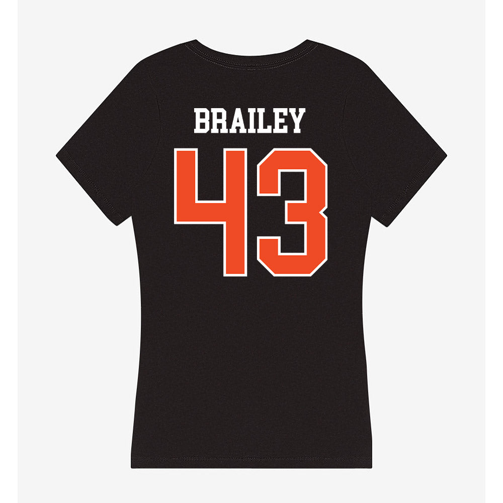 Campbell - NCAA Baseball : Beau Brailey - Women's V-Neck T-Shirt-1