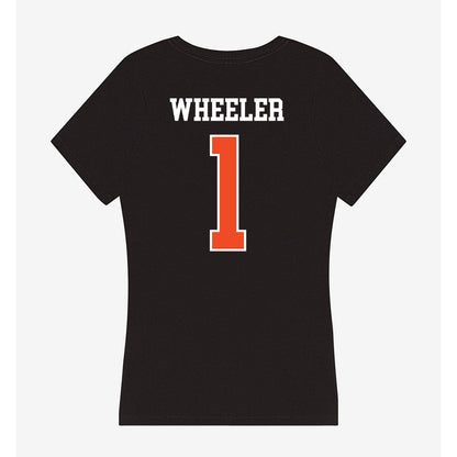 Campbell - NCAA Women's Volleyball : Lauren Wheeler - Women's V-Neck T-Shirt-1