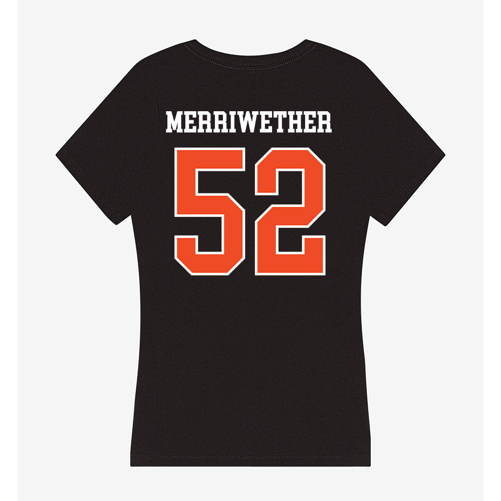Campbell - NCAA Football : Mason Merriwether - Women's V-Neck T-Shirt-1