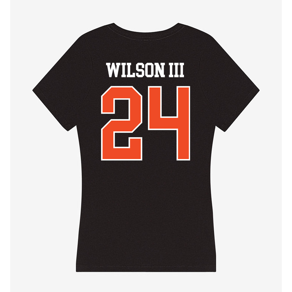 Campbell - NCAA Football : Wilson Wilson III - Women's V-Neck T-Shirt-1