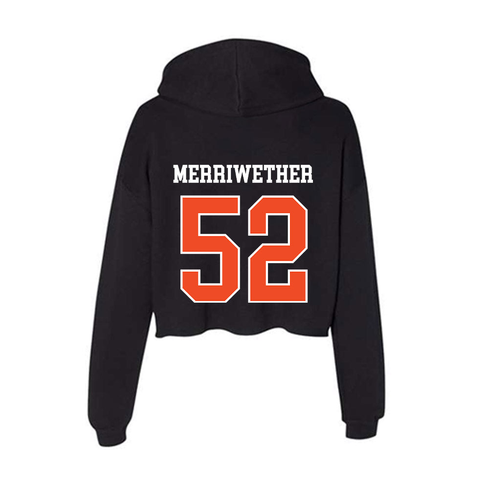Campbell - NCAA Football : Mason Merriwether - Women's Crop Fleece Hoodie-1