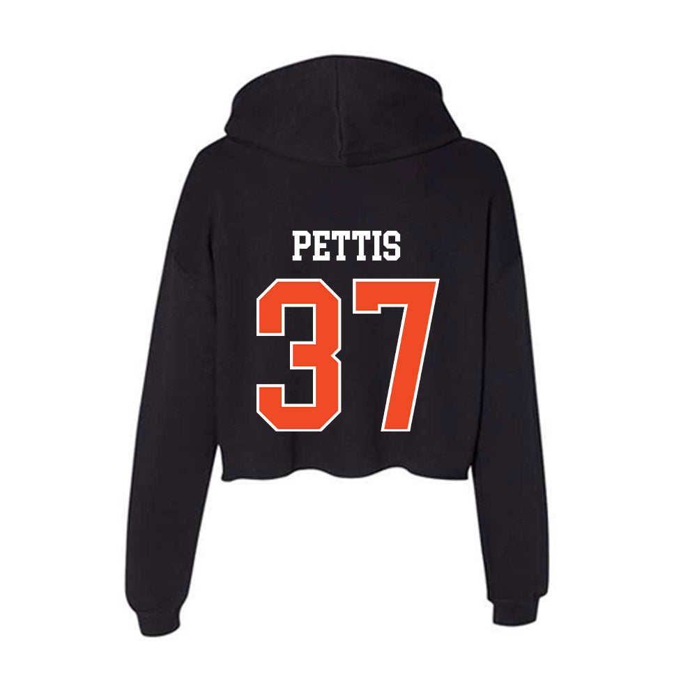Campbell - NCAA Football : DaVonyae Pettis - Women's Crop Fleece Hoodie-1