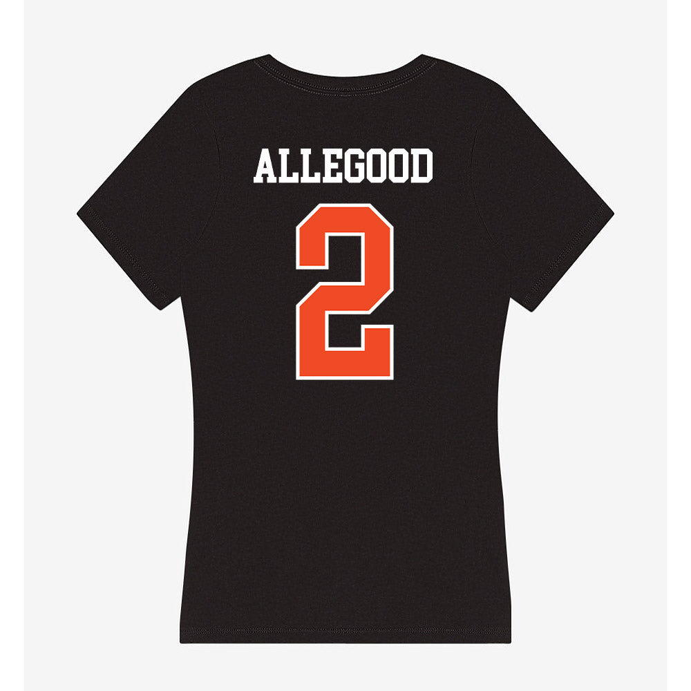 Campbell - NCAA Softball : Emily Allegood - Women's V-Neck T-Shirt-1