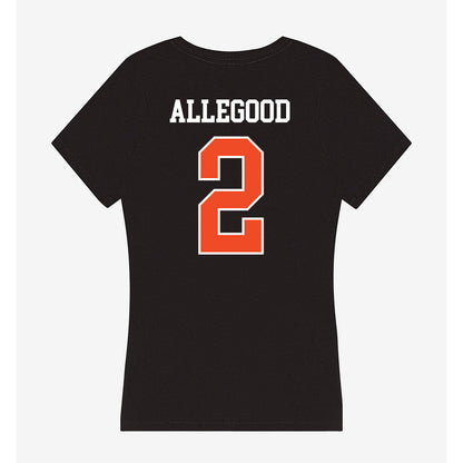 Campbell - NCAA Softball : Emily Allegood - Women's V-Neck T-Shirt-1