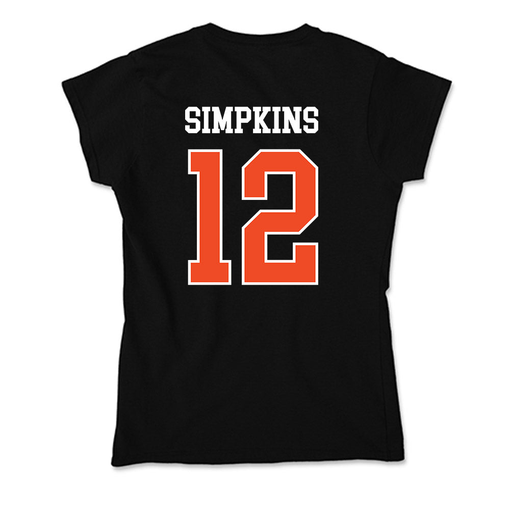 Campbell - NCAA Football : Kaleb Simpkins - Soft Style Women’s T-Shirt-1