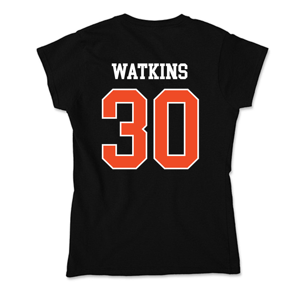 Campbell - NCAA Women's Lacrosse : Drew Watkins - Soft Style Women’s T-Shirt-1