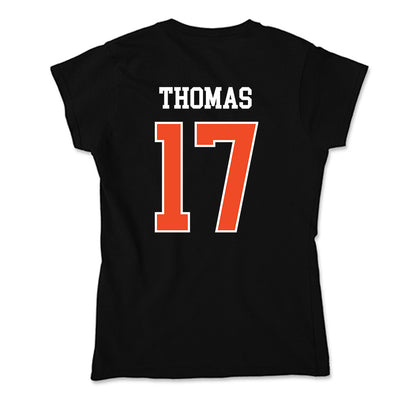Campbell - NCAA Football : Malachi Thomas - Soft Style Women’s T-Shirt-1