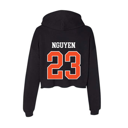 Campbell - NCAA Football : Kyle Nguyen - Women's Crop Fleece Hoodie-1