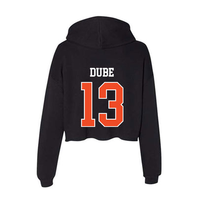 Campbell - NCAA Men's Soccer : Kananelo Dube - Women's Crop Fleece Hoodie-1