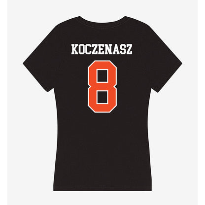 Campbell - NCAA Women's Soccer : Lauren Koczenasz - Women's V-Neck T-Shirt-1