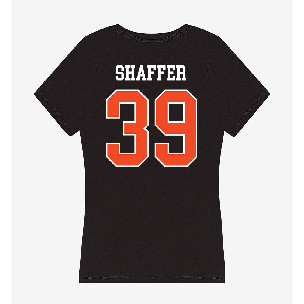 Campbell - NCAA Baseball : Braxton Shaffer - Women's V-Neck T-Shirt-1