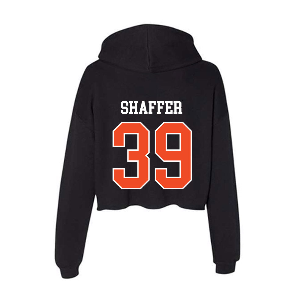 Campbell - NCAA Baseball : Braxton Shaffer - Women's Crop Fleece Hoodie-1