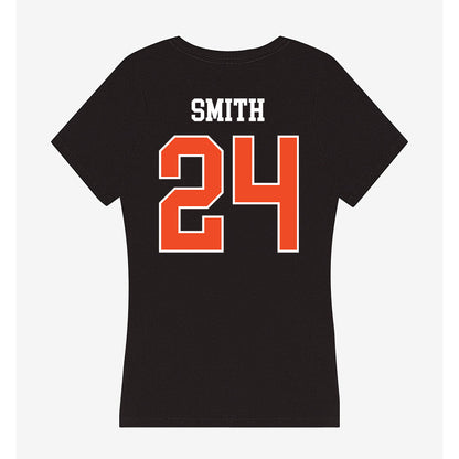 Campbell - NCAA Women's Basketball : peris smith - Women's V-Neck T-Shirt-1