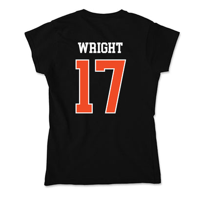 Campbell - NCAA Men's Soccer : Skyler Wright - Soft Style Women’s T-Shirt-1