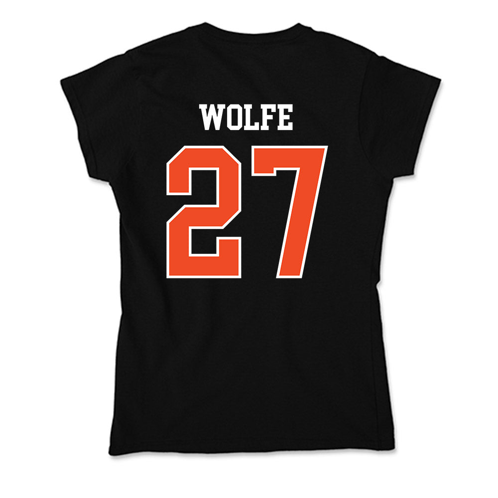 Campbell - NCAA Softball : Kasey Wolfe - Soft Style Women’s T-Shirt-1