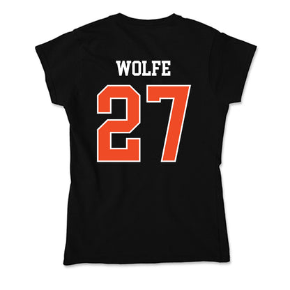 Campbell - NCAA Softball : Kasey Wolfe - Soft Style Women’s T-Shirt-1