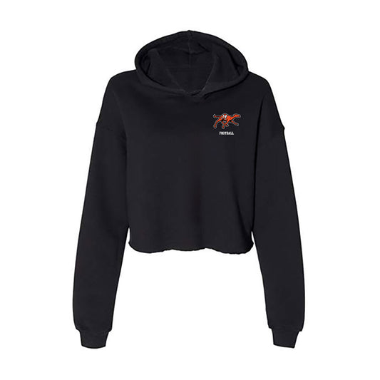 Campbell - NCAA Football : Charlie Battaglia - Women's Crop Fleece Hooded Sweatshirt-0