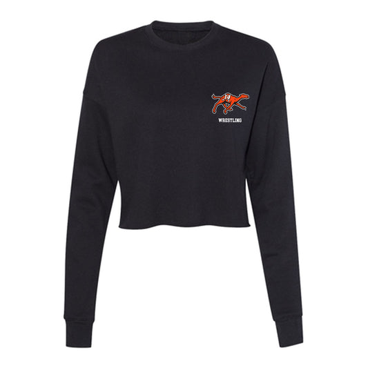 Campbell - NCAA Wrestling : Oliver Fairchild - Women's Cropped Crew Fleece-0