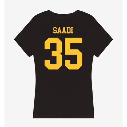 Wyoming - NCAA Men's Basketball : Simm-Marten Saadi - Classic Shersey Women's V-Neck T-Shirt-1
