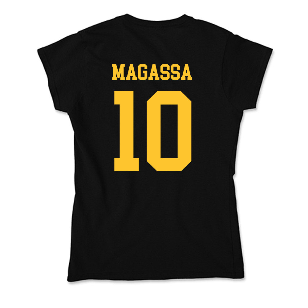 Wyoming - NCAA Men's Basketball : Abou Magassa - Classic Shersey Soft Style Women’s T-Shirt-1