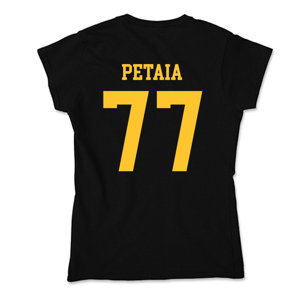 Wyoming - NCAA Football : Josiah Petaia - Soft Style Women’s T-Shirt-1