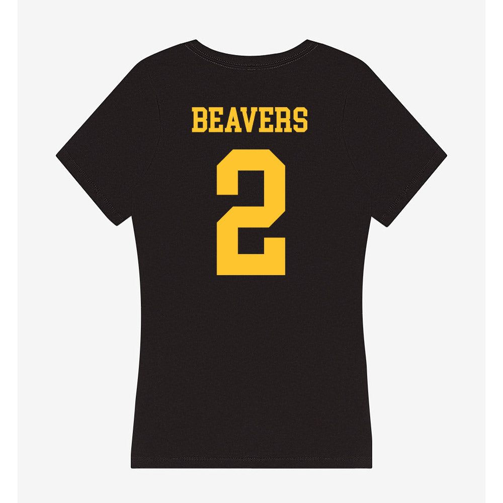 Wyoming - NCAA Football : Anthony Beavers - Women's V-Neck T-Shirt-1