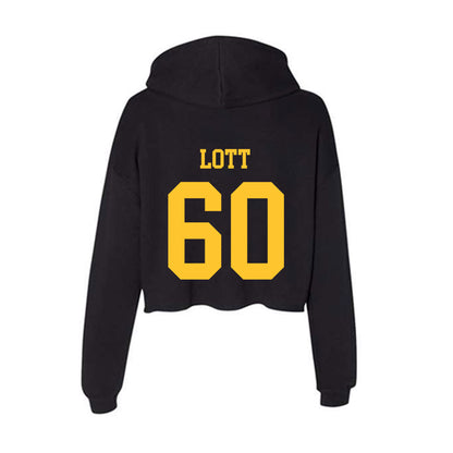 Wyoming - NCAA Football : Grant Lott - Women's Crop Fleece Hoodie-1
