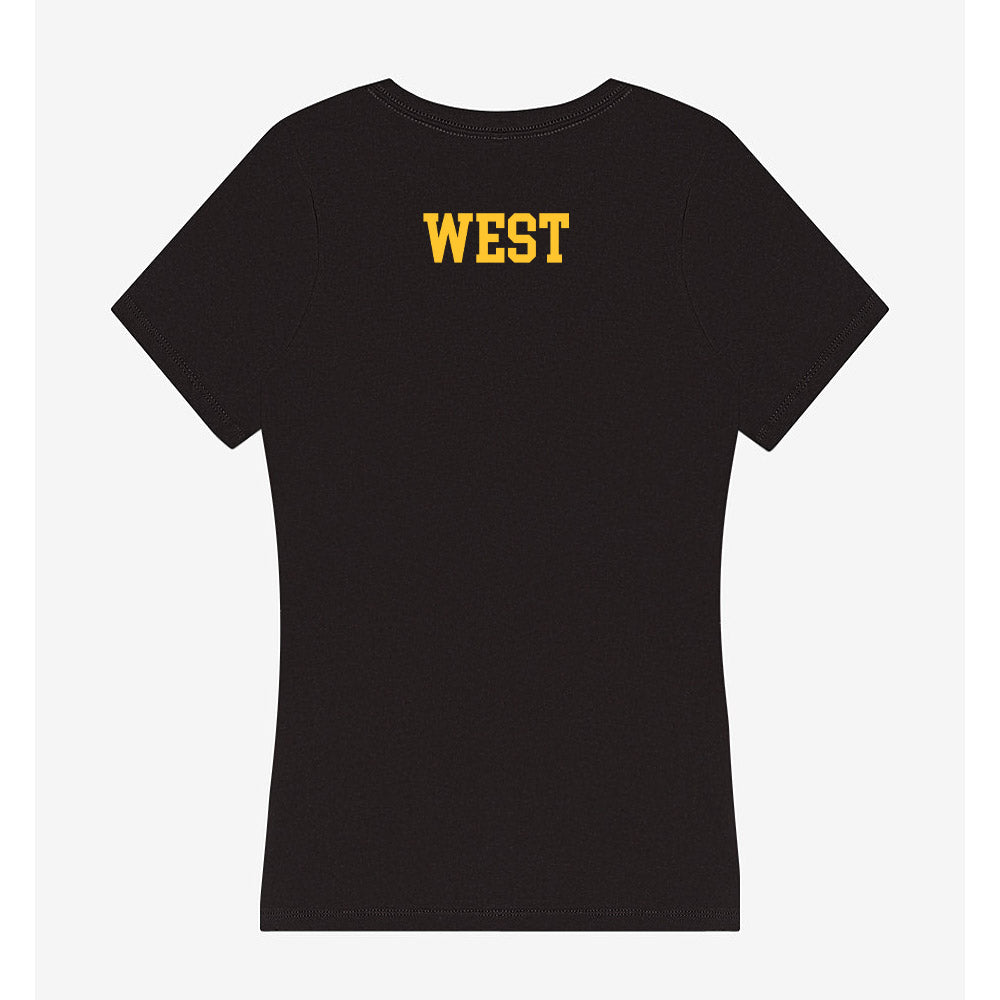 Wyoming - NCAA Women's Track & Field : Jade West - Women's V-Neck T-Shirt-1