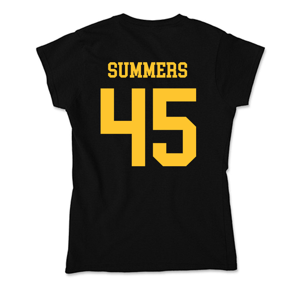 Wyoming - NCAA Men's Basketball : Neil Summers - Soft Style Women’s T-Shirt-1