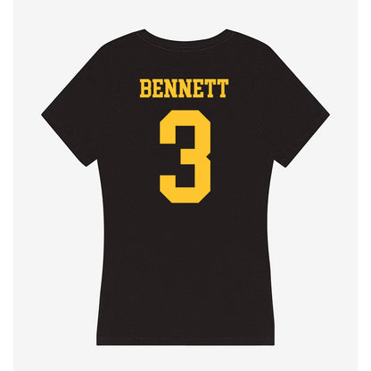 Wyoming - NCAA Men's Basketball : Khaden Bennett - Women's V-Neck T-Shirt-1