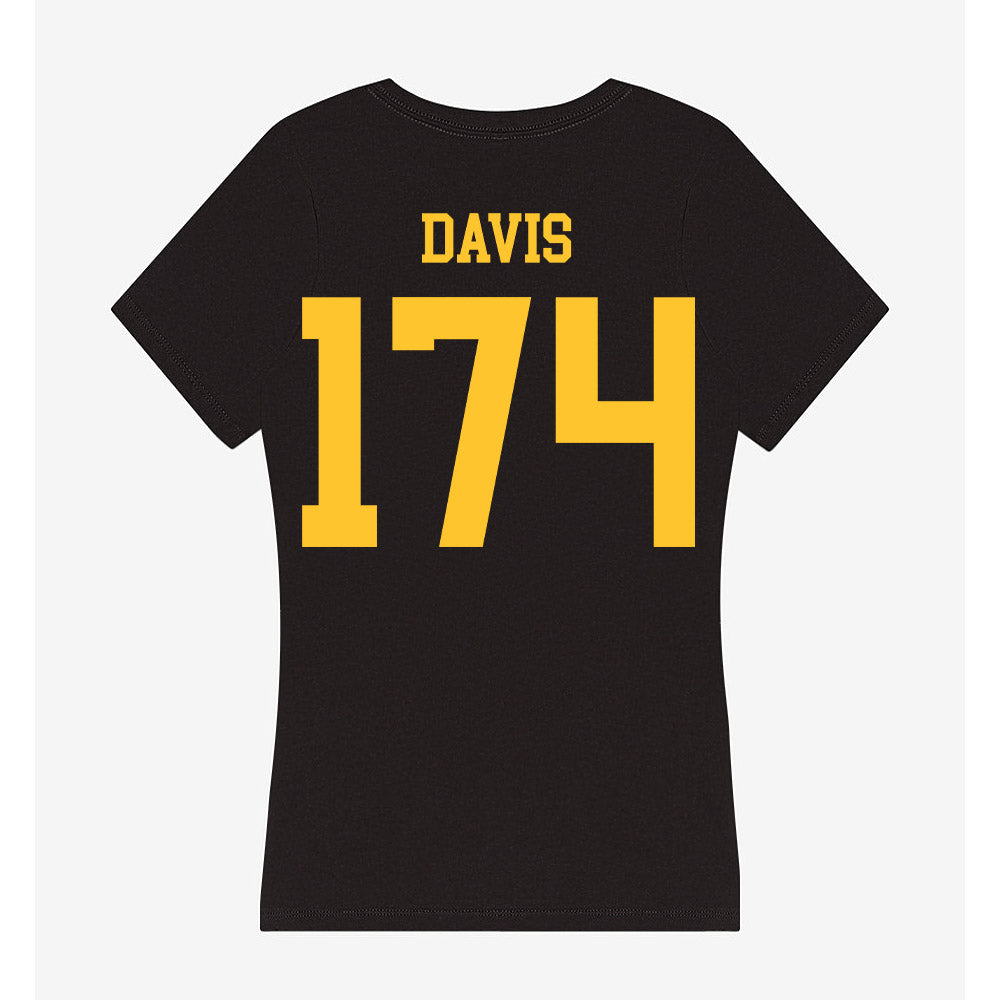 Wyoming - NCAA Wrestling : Riley Davis - Women's V-Neck T-Shirt-1