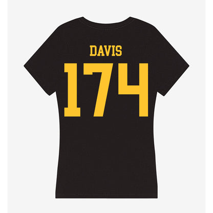 Wyoming - NCAA Wrestling : Riley Davis - Women's V-Neck T-Shirt-1