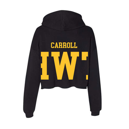Wyoming - NCAA Wrestling : Christian Carroll - Classic Shersey Women's Crop Fleece Hooded Sweatshirt-1