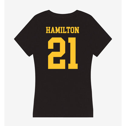 Wyoming - NCAA Football : Nico Hamilton - Women's V-Neck T-Shirt-1