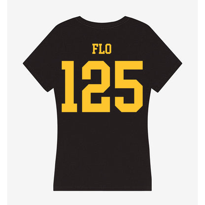 Wyoming - NCAA Wrestling : Cael Flo - Classic Shersey Women's V-Neck T-Shirt-1