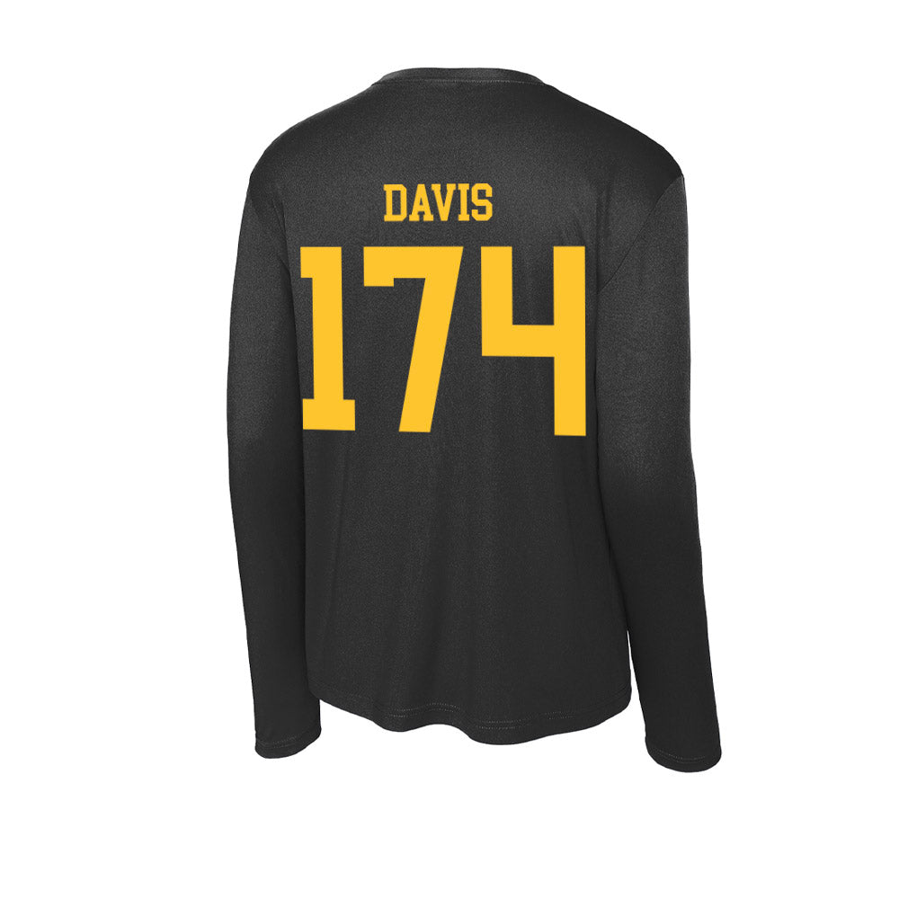 Wyoming - NCAA Wrestling : Riley Davis - Activewear Long Sleeve T-Shirt-1