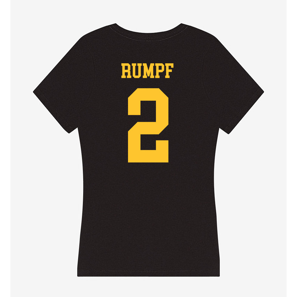 Wyoming - NCAA Women's Basketball : Jane Rumpf - Women's V-Neck T-Shirt-1