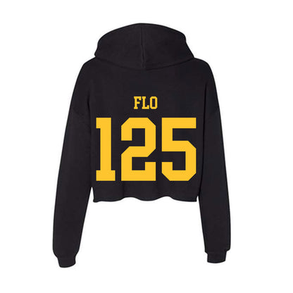 Wyoming - NCAA Wrestling : Cael Flo - Classic Shersey Women's Crop Fleece Hooded Sweatshirt-1