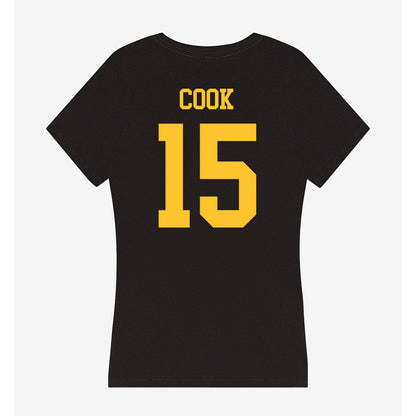 Wyoming - NCAA Women's Volleyball : Addyson Cook - Women's V-Neck T-Shirt-1