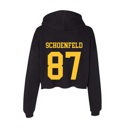 Wyoming - NCAA Football : Isaac Schoenfeld - Women's Crop Fleece Hoodie-1