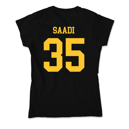 Wyoming - NCAA Men's Basketball : Simm-Marten Saadi - Classic Shersey Soft Style Women’s T-Shirt-1