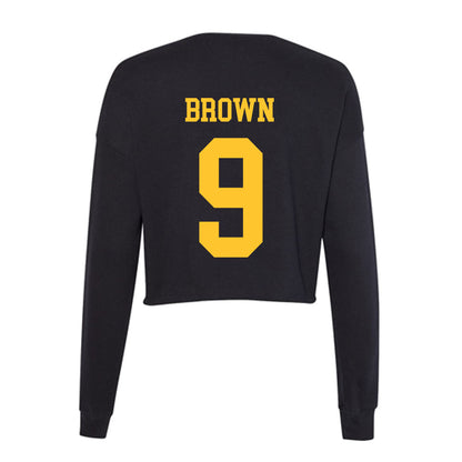 Wyoming - NCAA Women's Soccer : Brooke Brown - Women's Cropped Crew Fleece-1