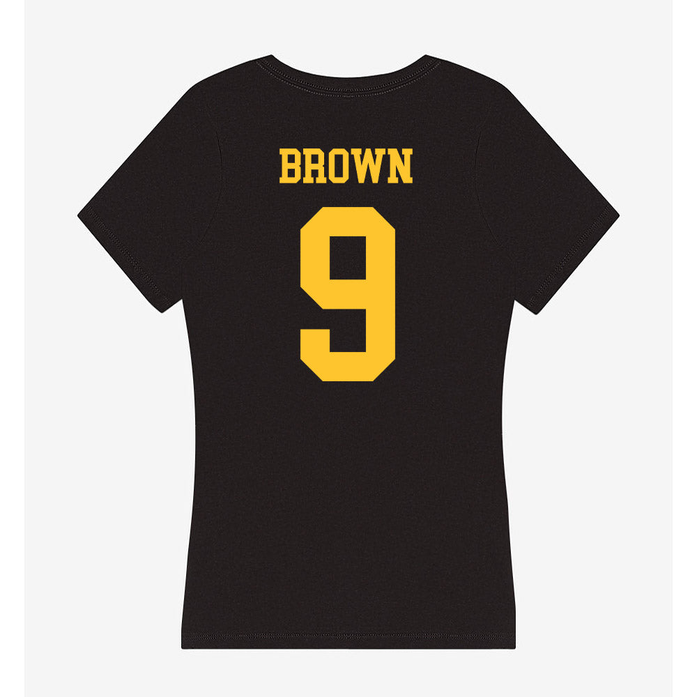 Wyoming - NCAA Women's Soccer : Brooke Brown - Women's V-Neck T-Shirt-1