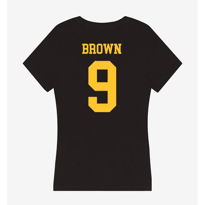 Wyoming - NCAA Women's Soccer : Brooke Brown - Women's V-Neck T-Shirt-1