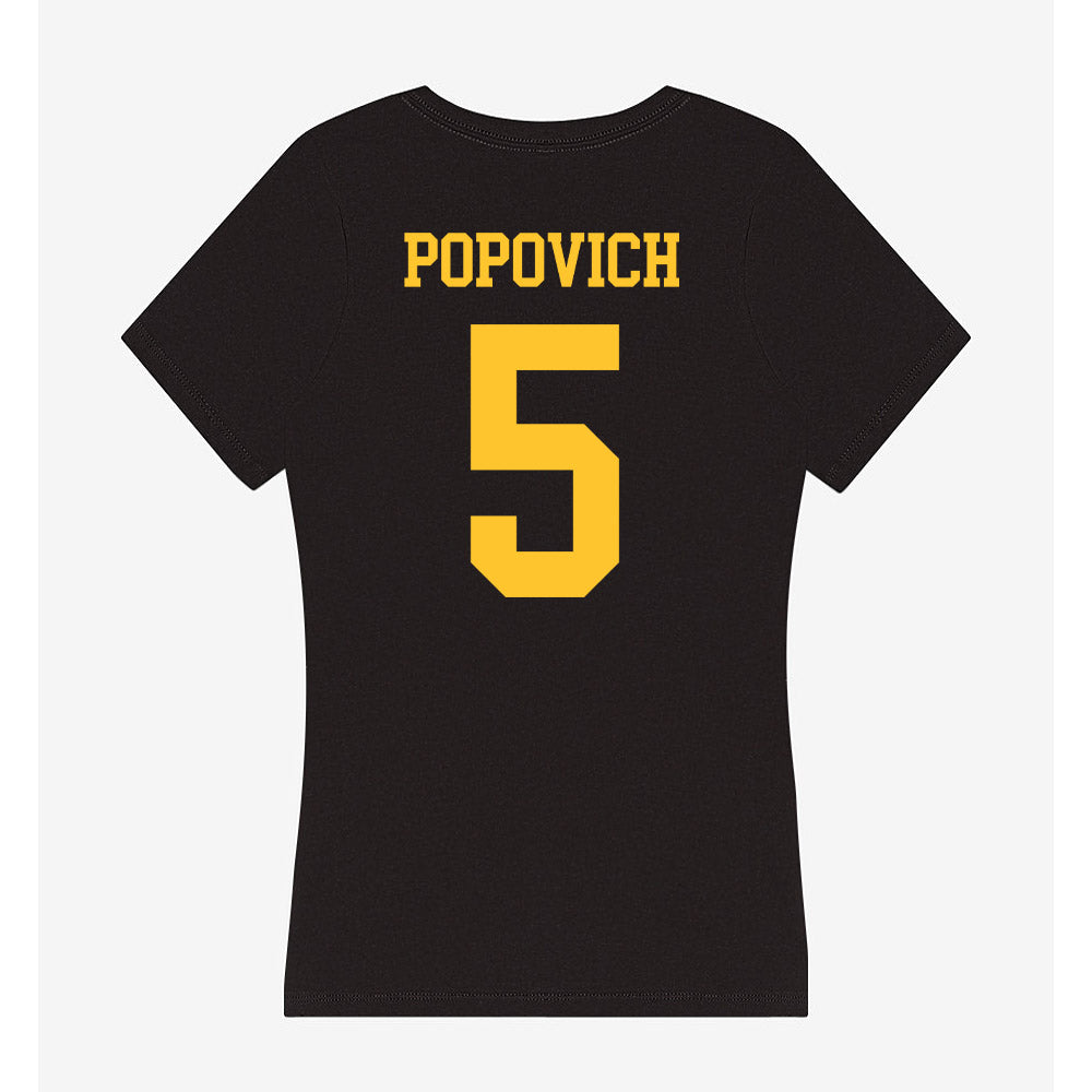 Wyoming - NCAA Football : Justin Popovich - Classic Shersey Women's V-Neck T-Shirt-1