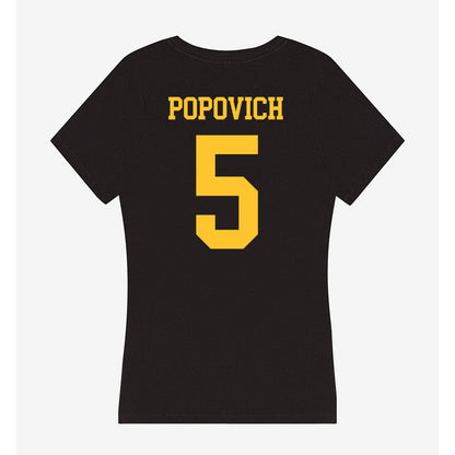 Wyoming - NCAA Football : Justin Popovich - Classic Shersey Women's V-Neck T-Shirt-1