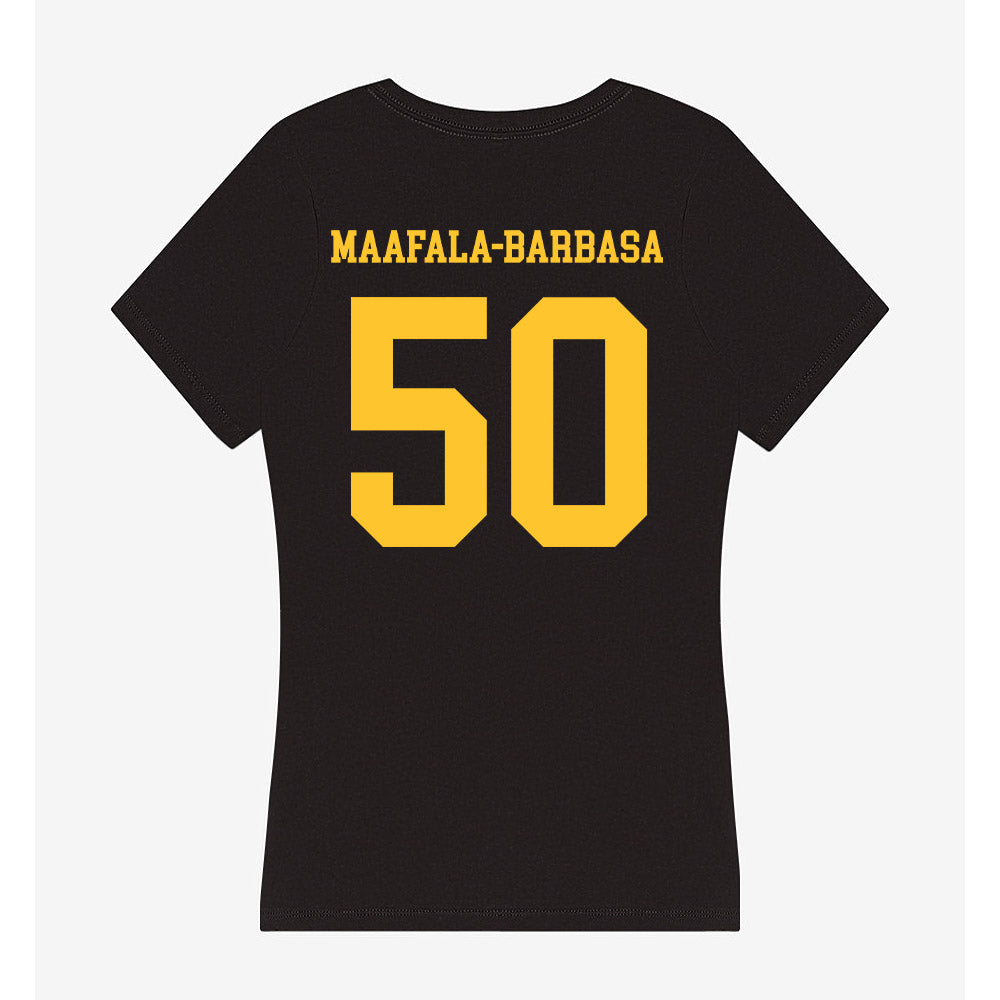 Wyoming - NCAA Football : Tanielu Maafala-Barbasa - Women's V-Neck T-Shirt-1